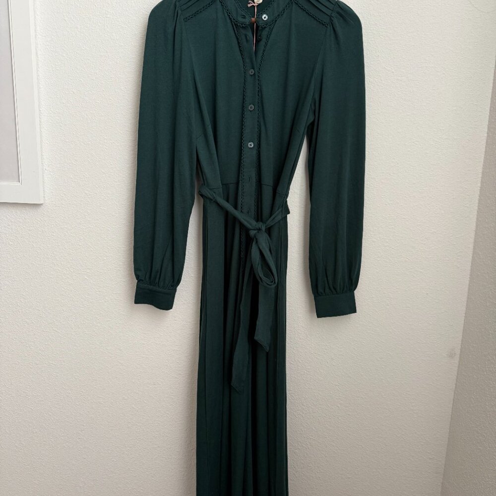 NWT BODEN Rowena Trim Jersey Shirt Dress Size 6 Regular - Picture 2 of 5